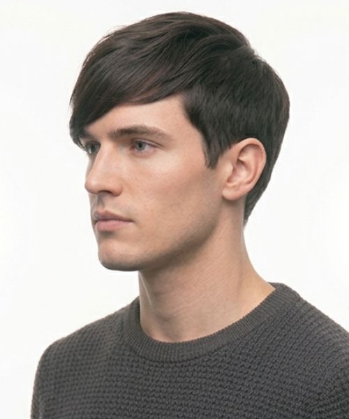 14 layered side swept fringe
